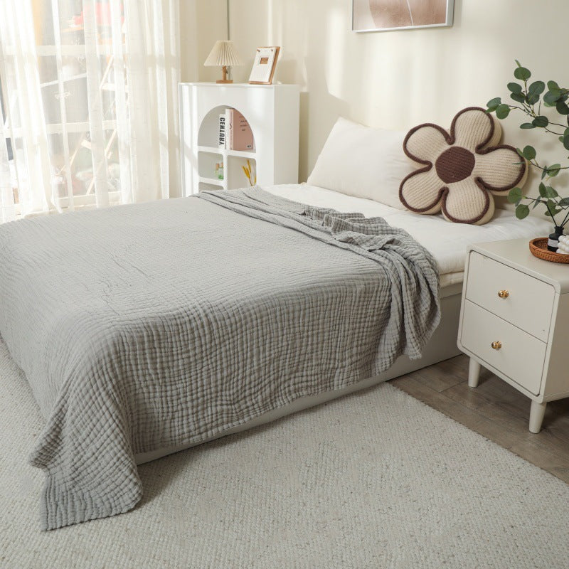 Blankora Cloud Gauze 6-layer cotton blanket in Stone Gray, King size